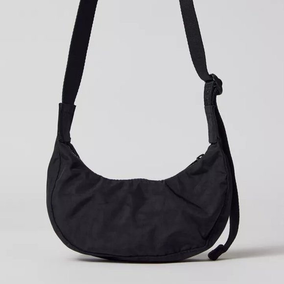 NWT Baggu Mini Nylon Crescent Bag - Black - Picture 8 of 9